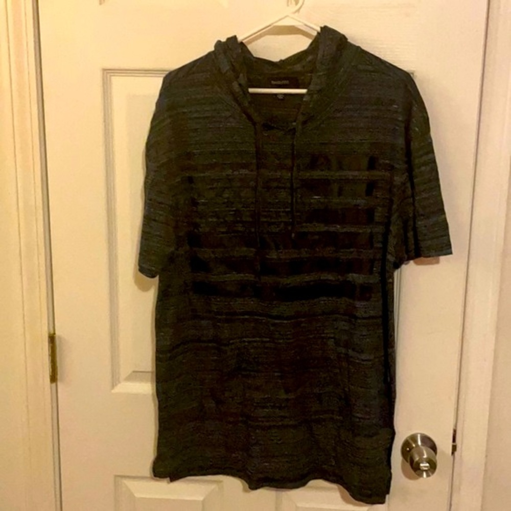 Dark grey American flag hoodie
